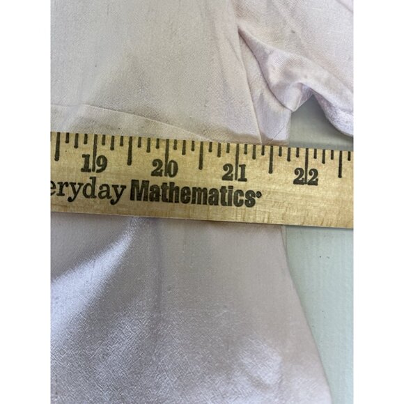 Eileen Fisher Woman Textured Silk Blouse Tunic Button Up Size 1X Pink Side Slit - Picture 5 of 14